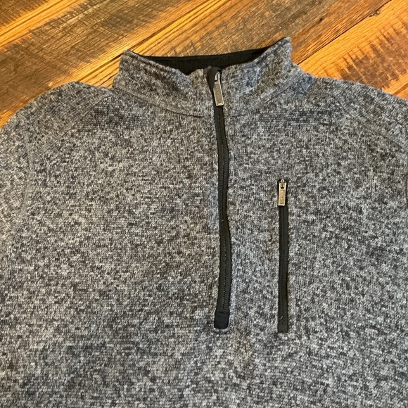 Woolrich Men’s 1/4 Zip Fleece Pullover Gray Long Sleeve Size XL - Picture 5 of 7
